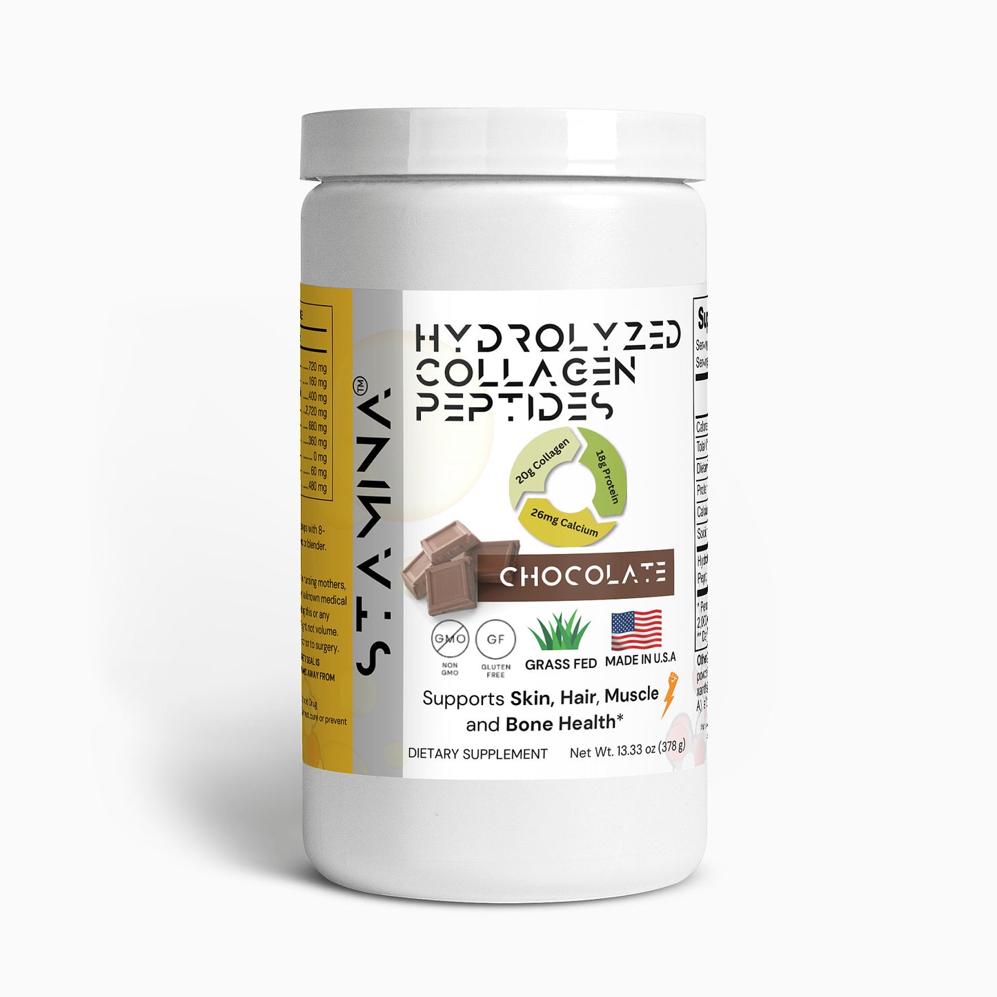 Grass-Fed Collagen Peptides Powder (Chocolate)