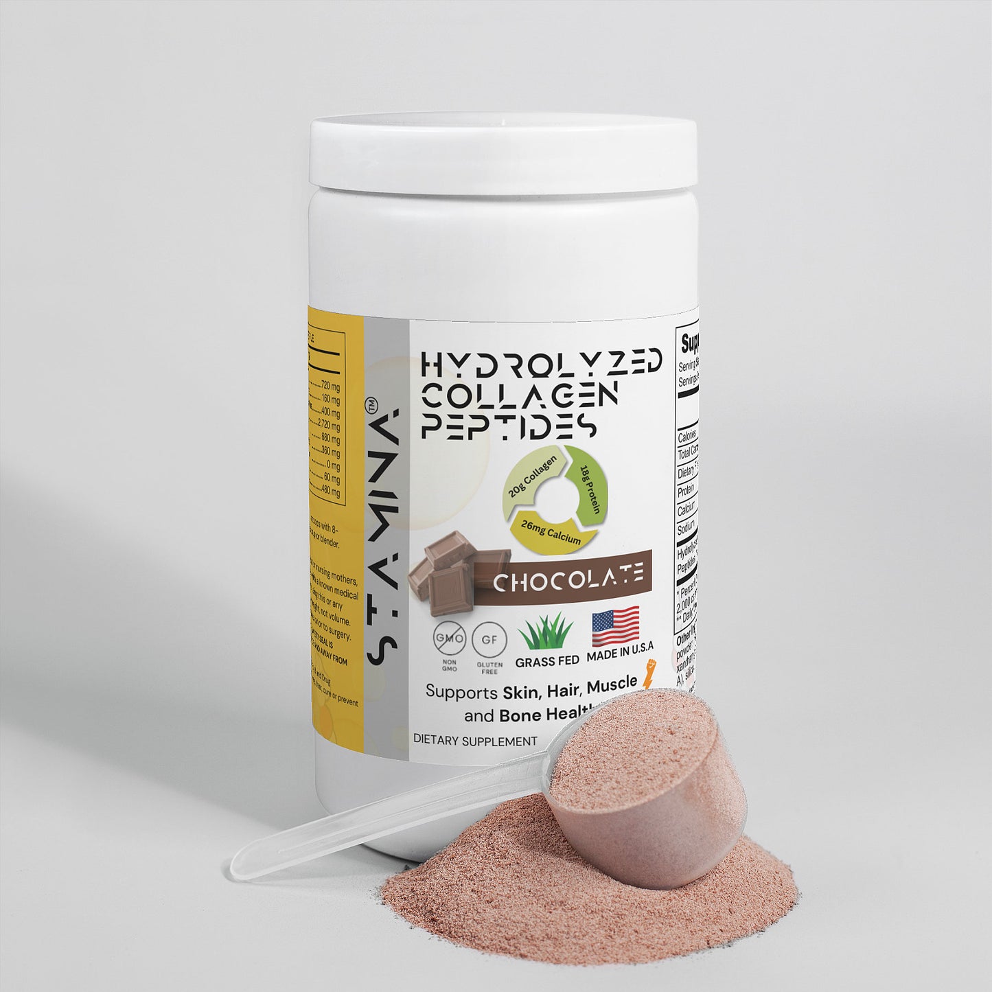 Grass-Fed Collagen Peptides Powder (Chocolate)