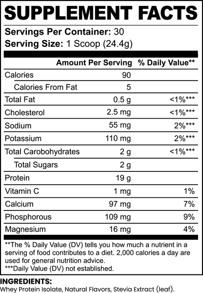 Whey Protein Isolate (Vanilla)