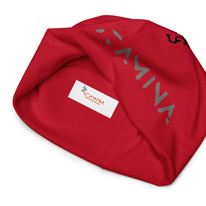 Red All-Over Print Beanie