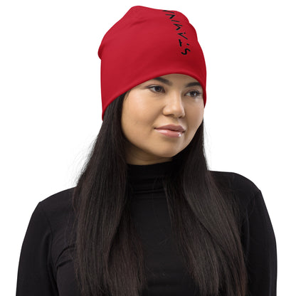 Red All-Over Print Beanie