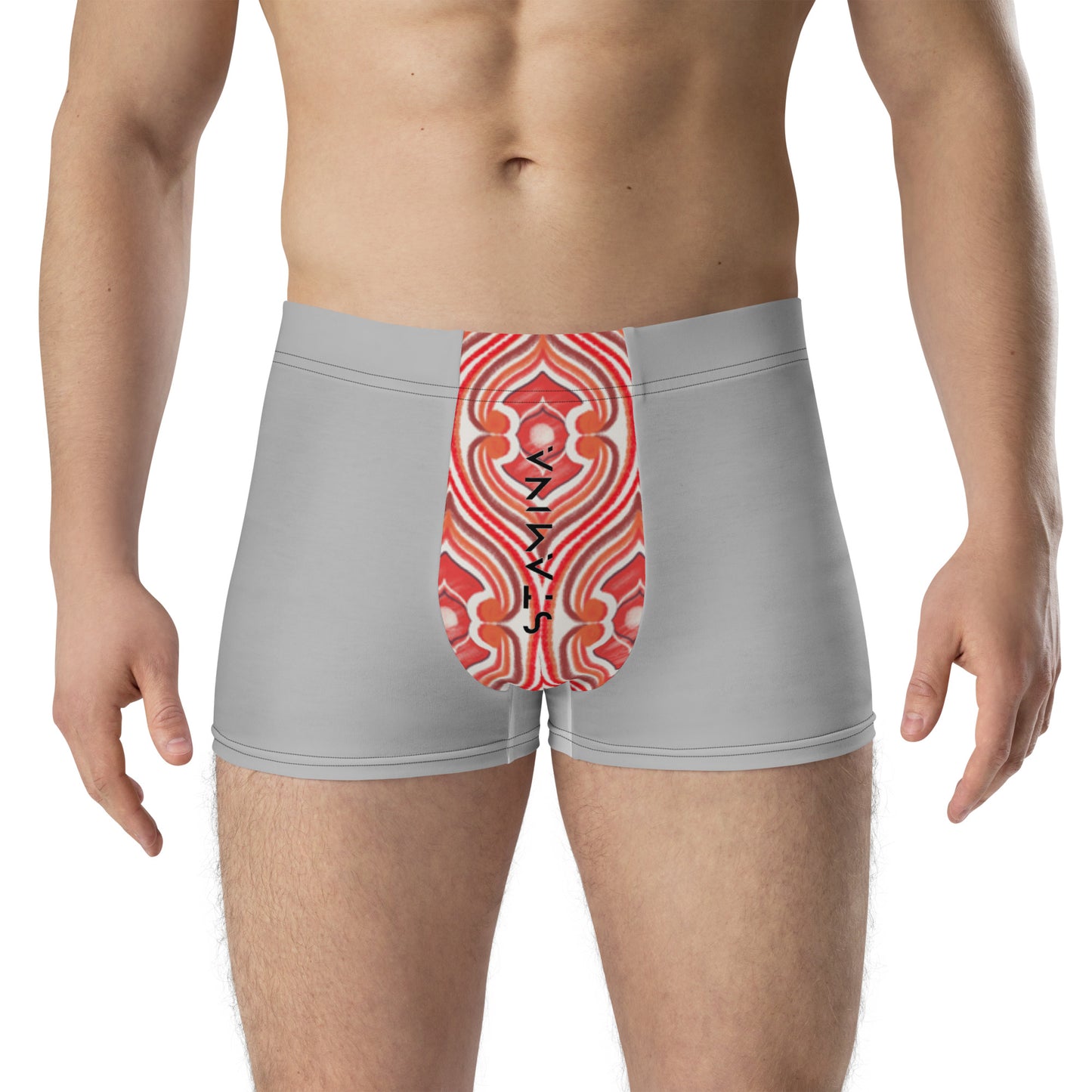 Gray/Red Boxer Briefs