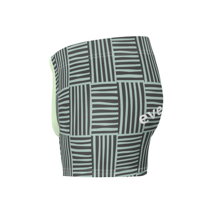 Black & Green Striped Boxer Briefs