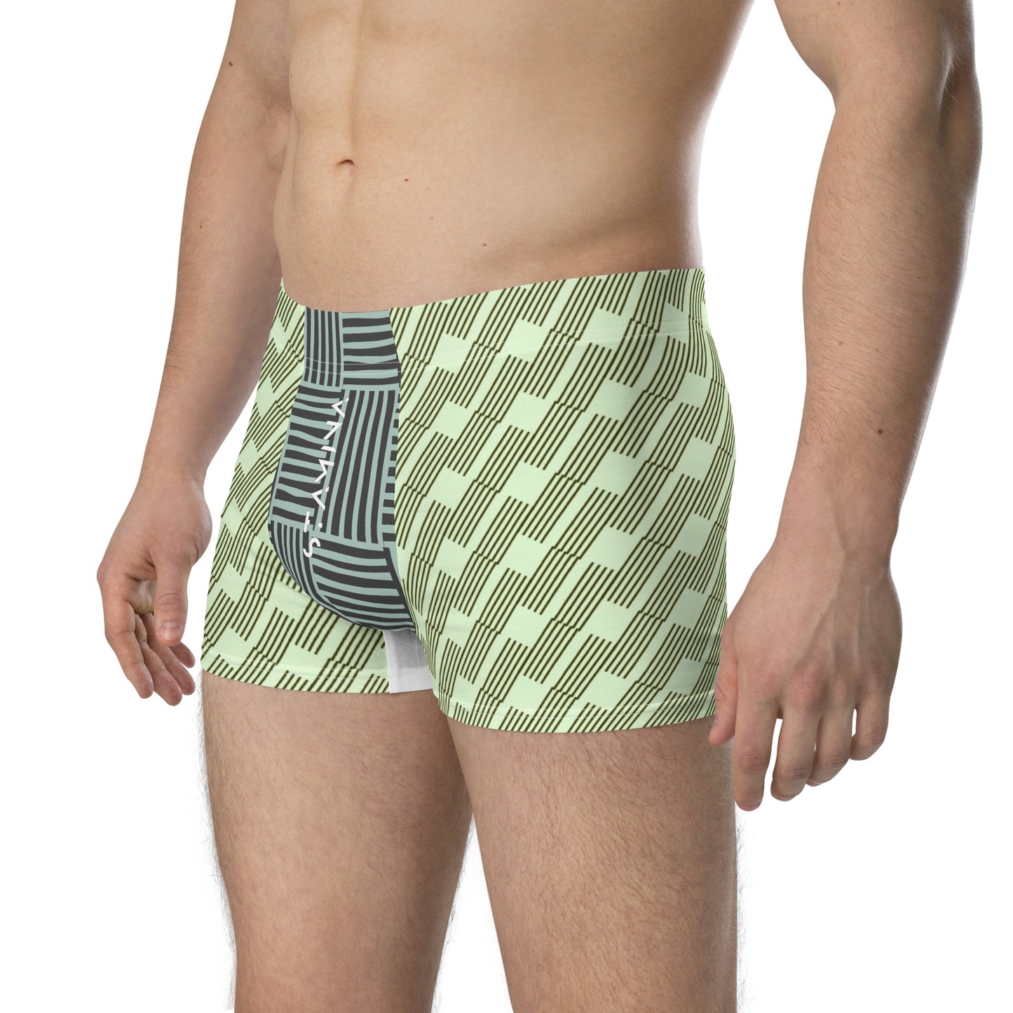 Green/Black & Gray Boxer Briefs