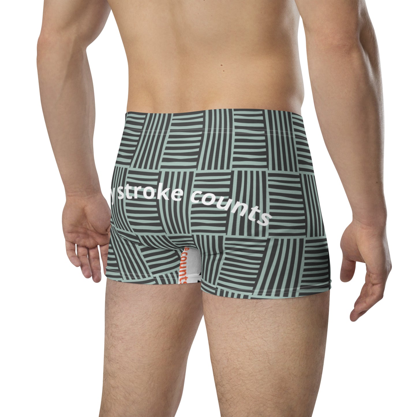 Black & Green Striped Boxer Briefs