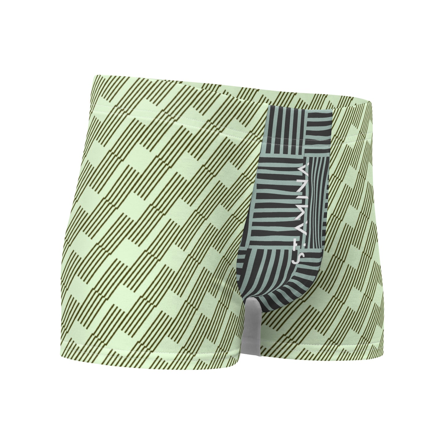 Green/Black & Gray Boxer Briefs