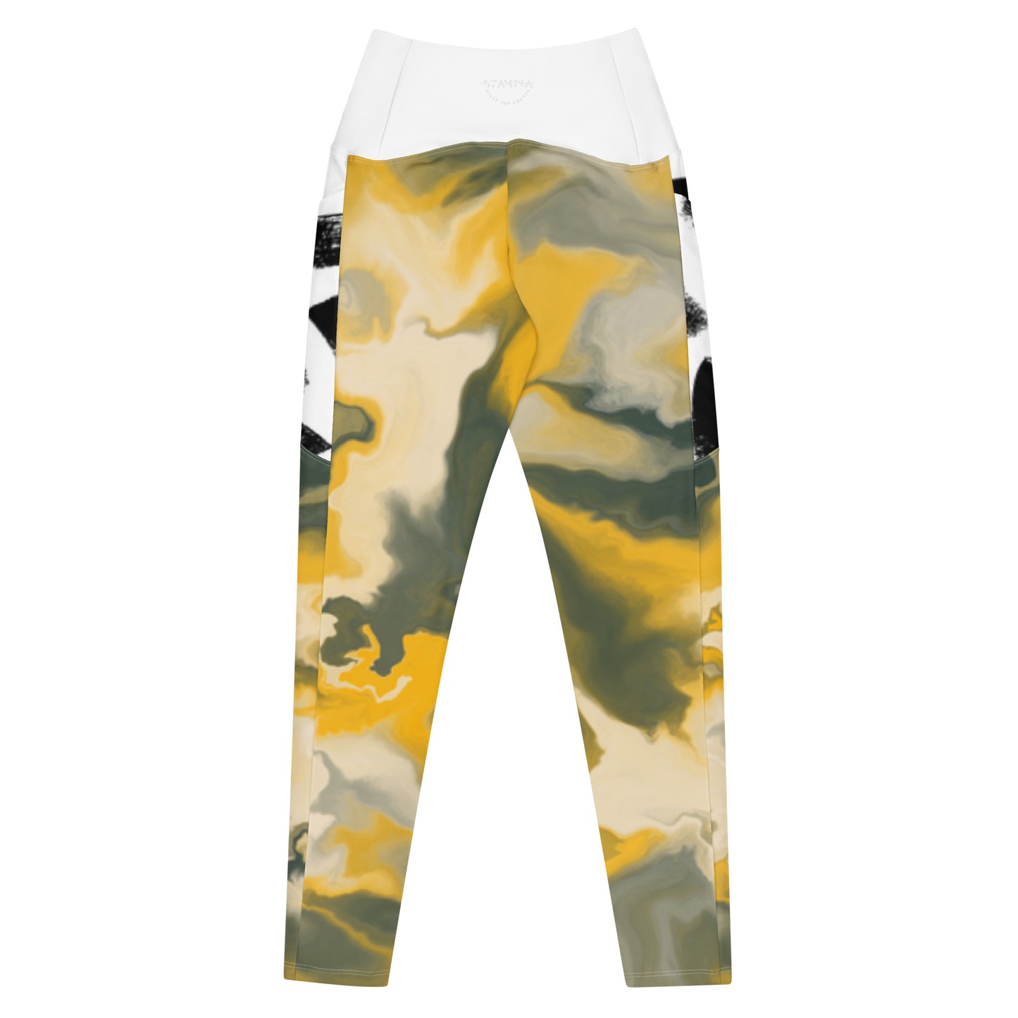 Camo Crossover leggings with pockets