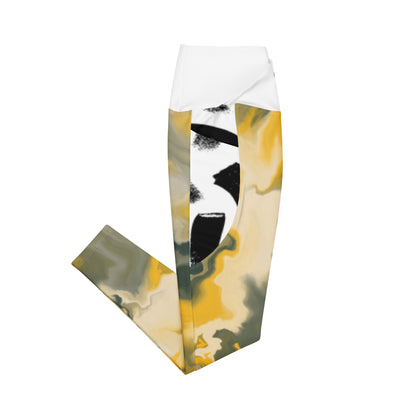 Camo Crossover leggings with pockets