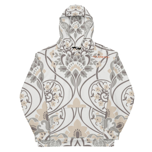 Lotus Print Unisex Hoodie