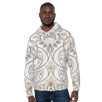 Lotus Print Unisex Hoodie