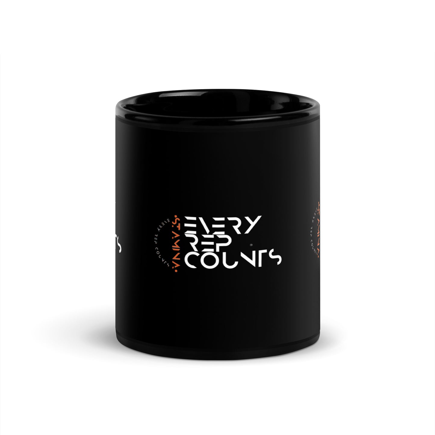 Every rep counts Black Glossy Mug