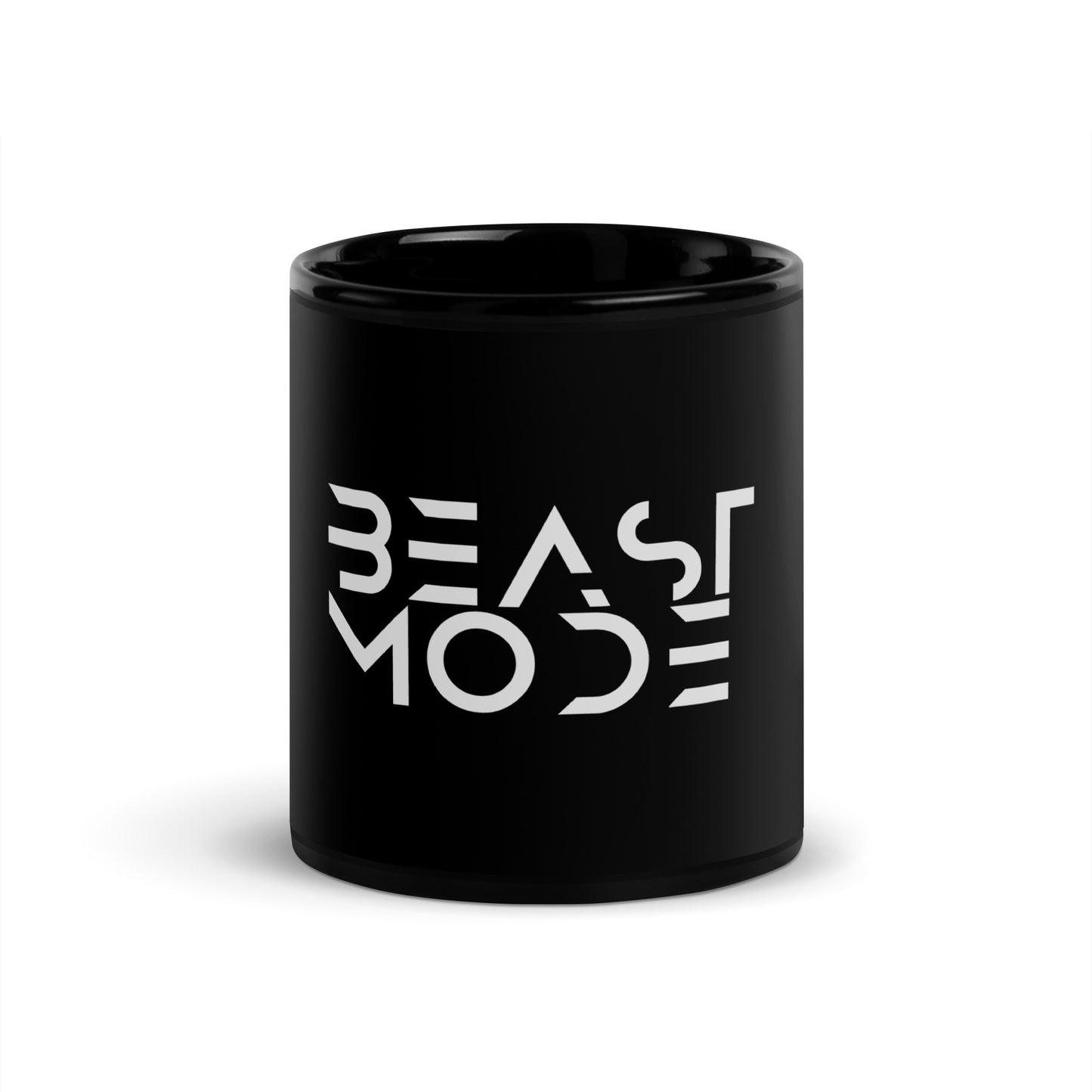 Beast Mode Black Glossy Mug