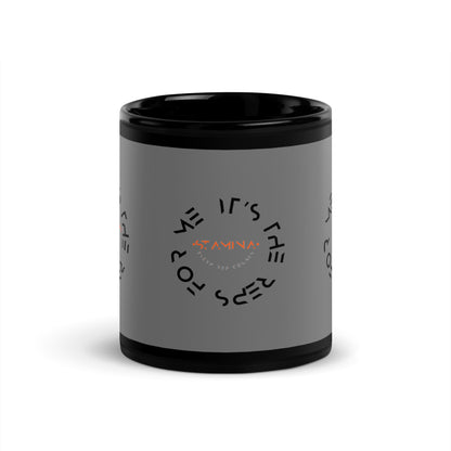 it's the reps for me Black Glossy Mug