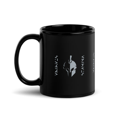 Spartan Black Glossy Mug