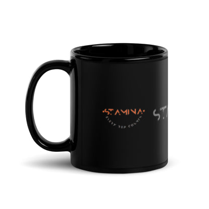 Stamina Black Glossy Mug