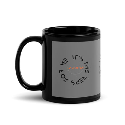 it's the reps for me Black Glossy Mug