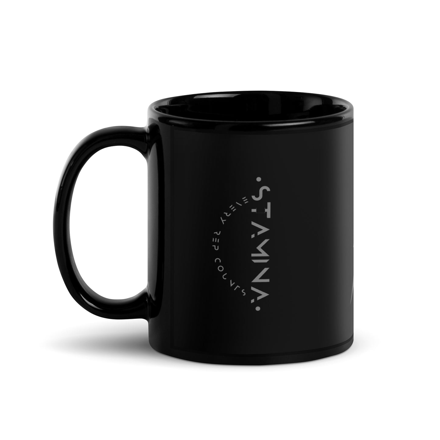 Bolt Fist Black Glossy Mug