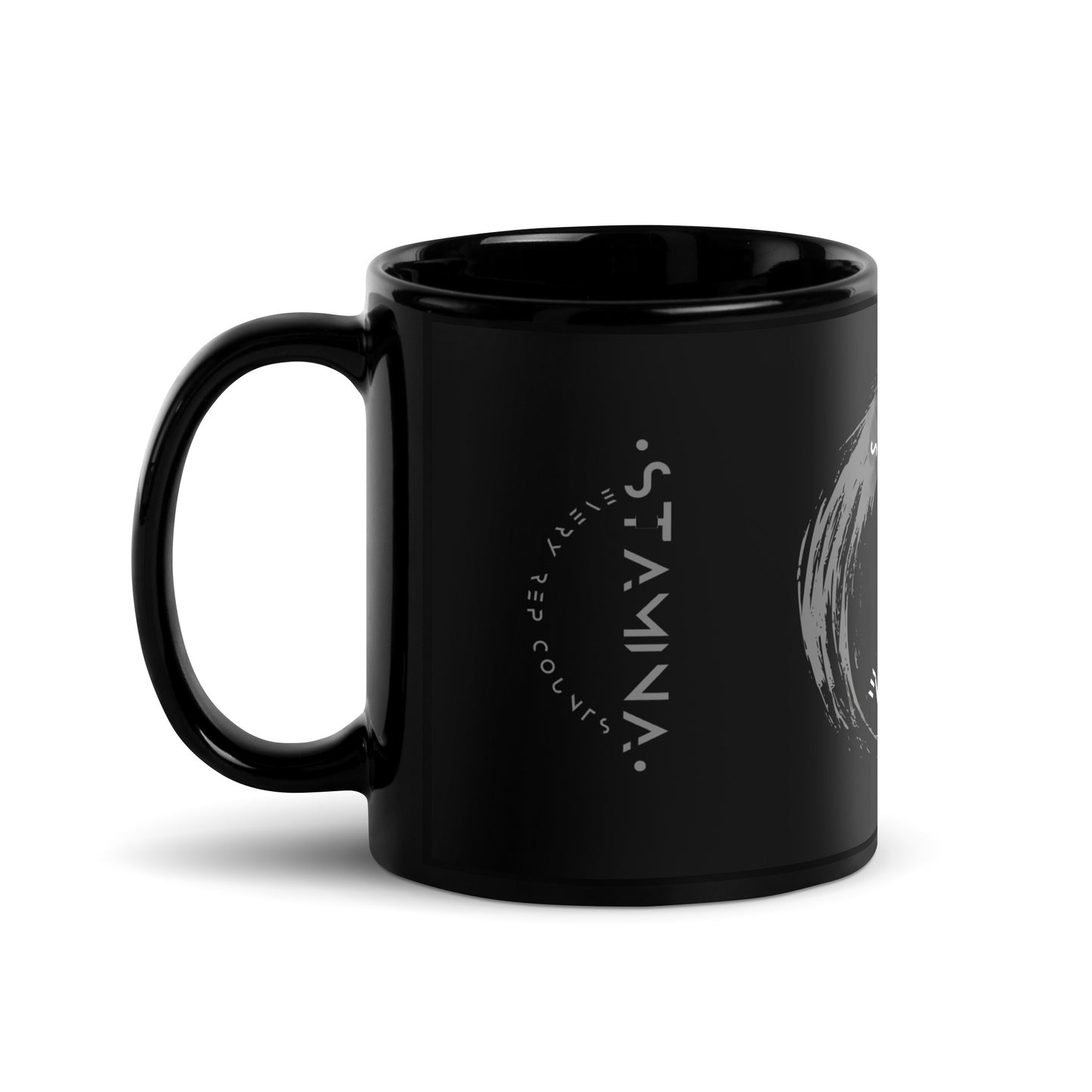 Power Fist Black Glossy Mug