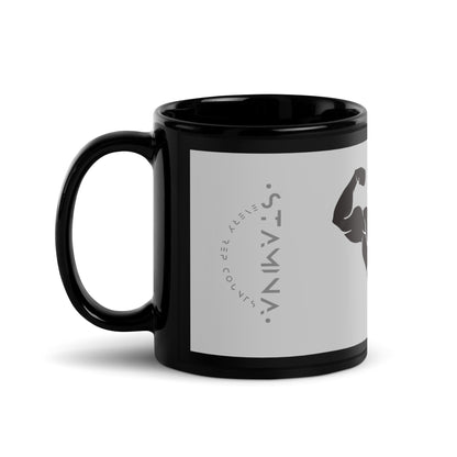 Muscle Man Black Glossy Mug