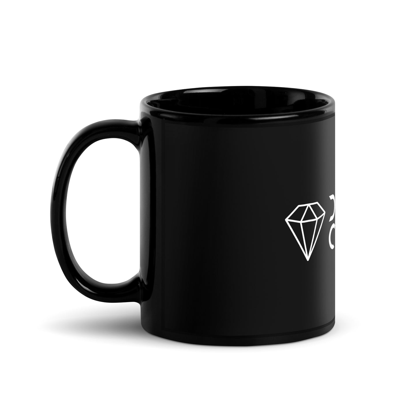 Diamond Cutz Black Glossy Mug