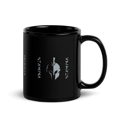 Spartan Black Glossy Mug