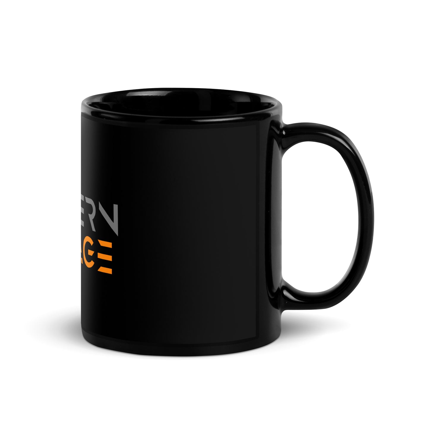 Modern Savage Black Glossy Mug