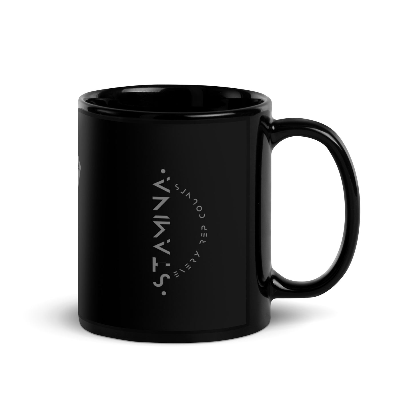 Bolt Fist Black Glossy Mug