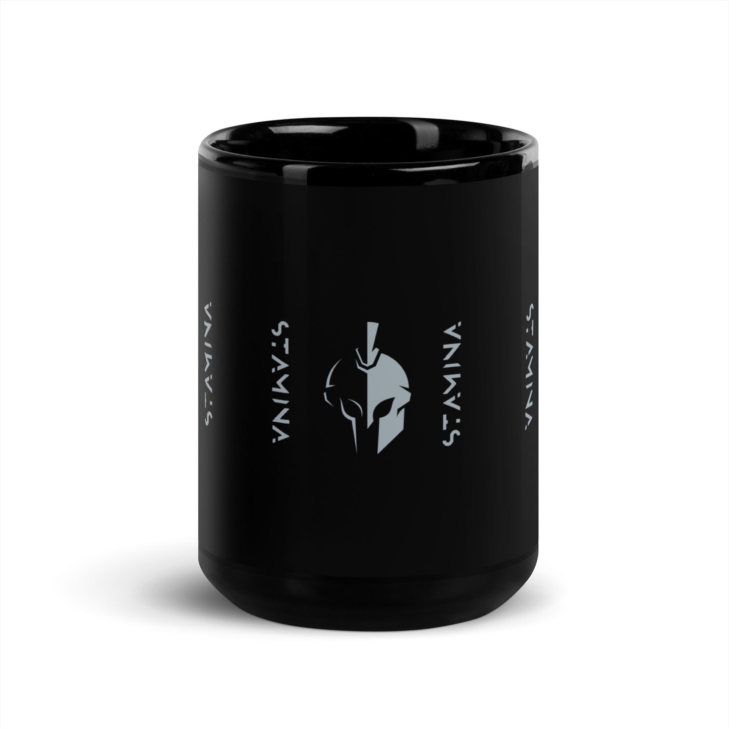 Spartan Black Glossy Mug