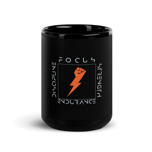 Focus Black Glossy Mug