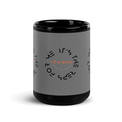 it's the reps for me Black Glossy Mug