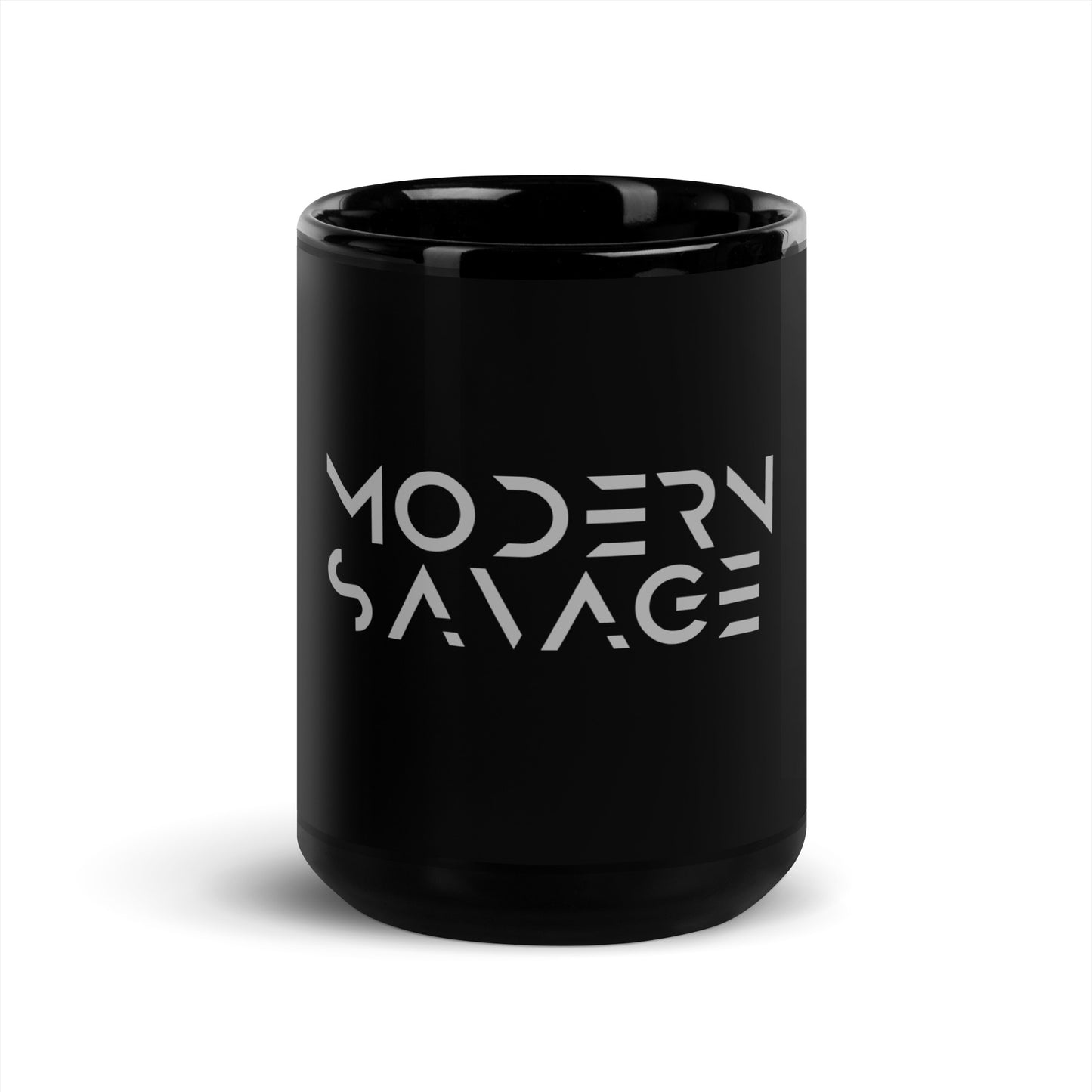 Modern Savage Black Glossy Mug