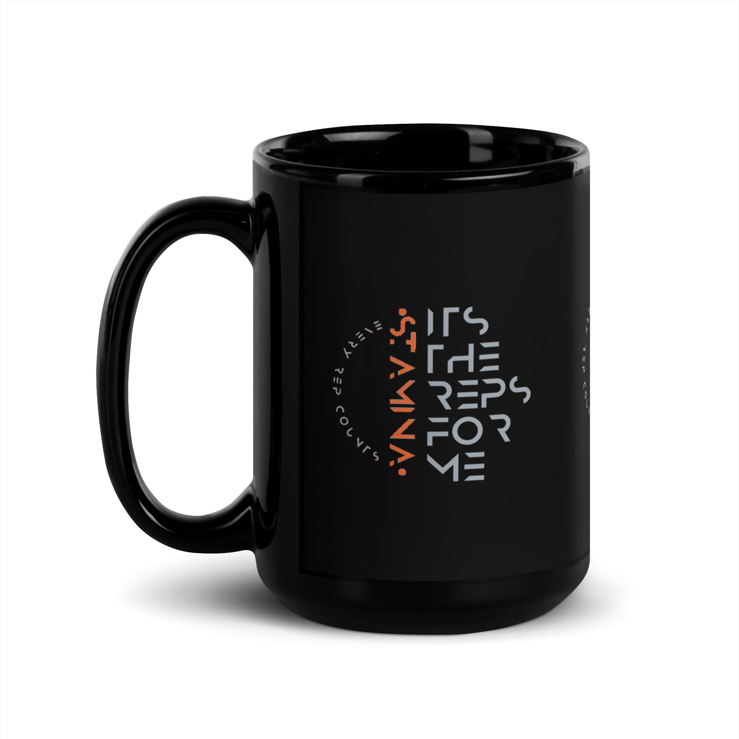 its the reps for me Black Glossy Mug