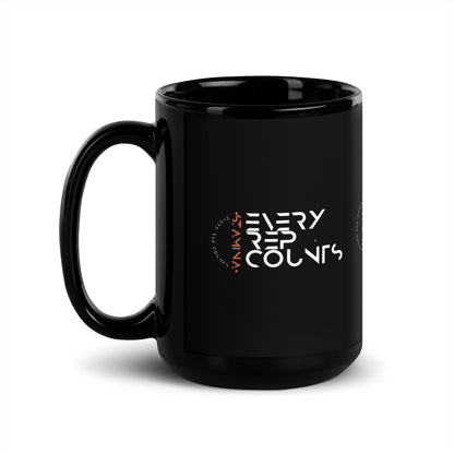 Every rep counts Black Glossy Mug