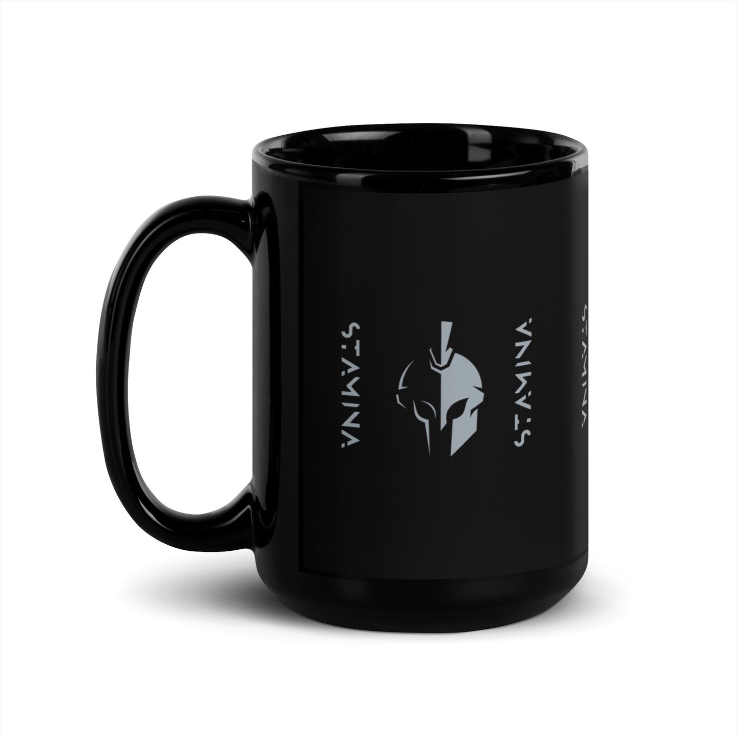 Spartan Black Glossy Mug