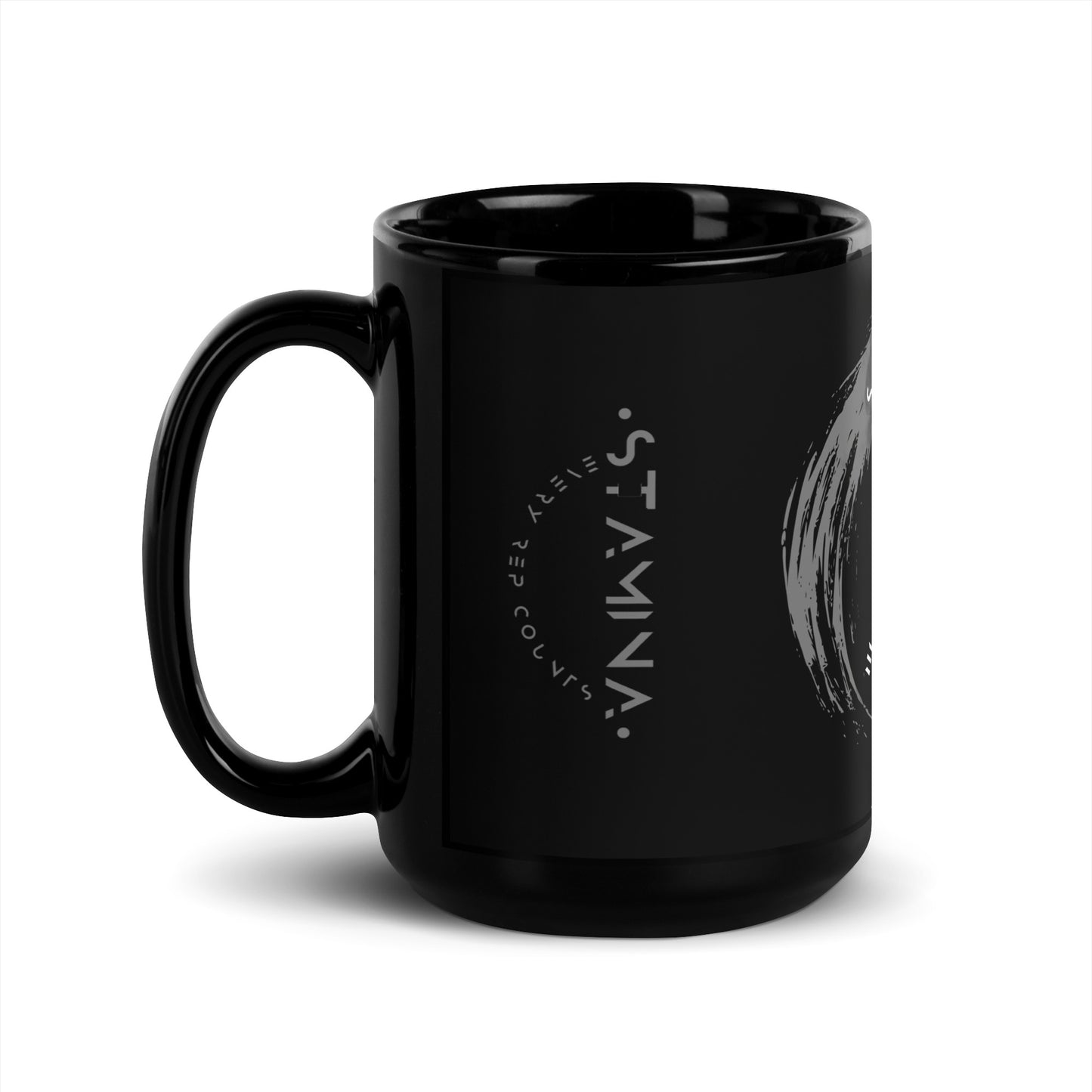 Power Fist Black Glossy Mug