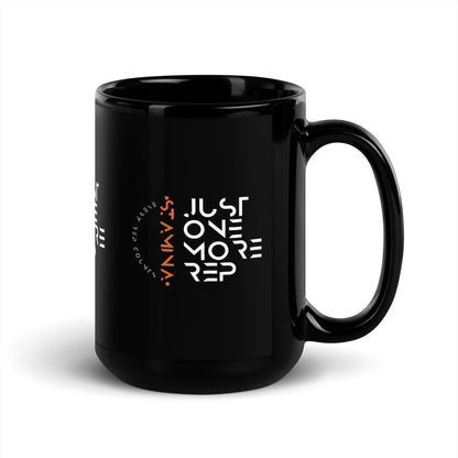 Just one more rep Black Glossy Mug