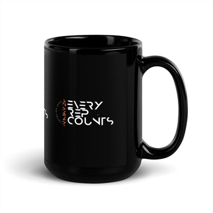 Every rep counts Black Glossy Mug