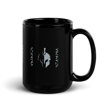 Spartan Black Glossy Mug