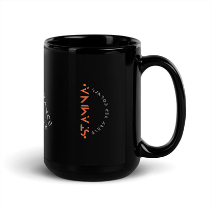 Focus Black Glossy Mug