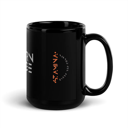 Modern Savage Black Glossy Mug