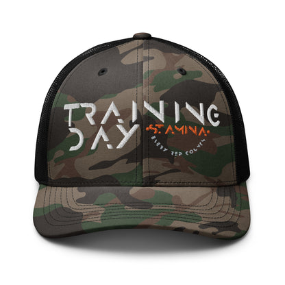 Training Day Camouflage trucker hat