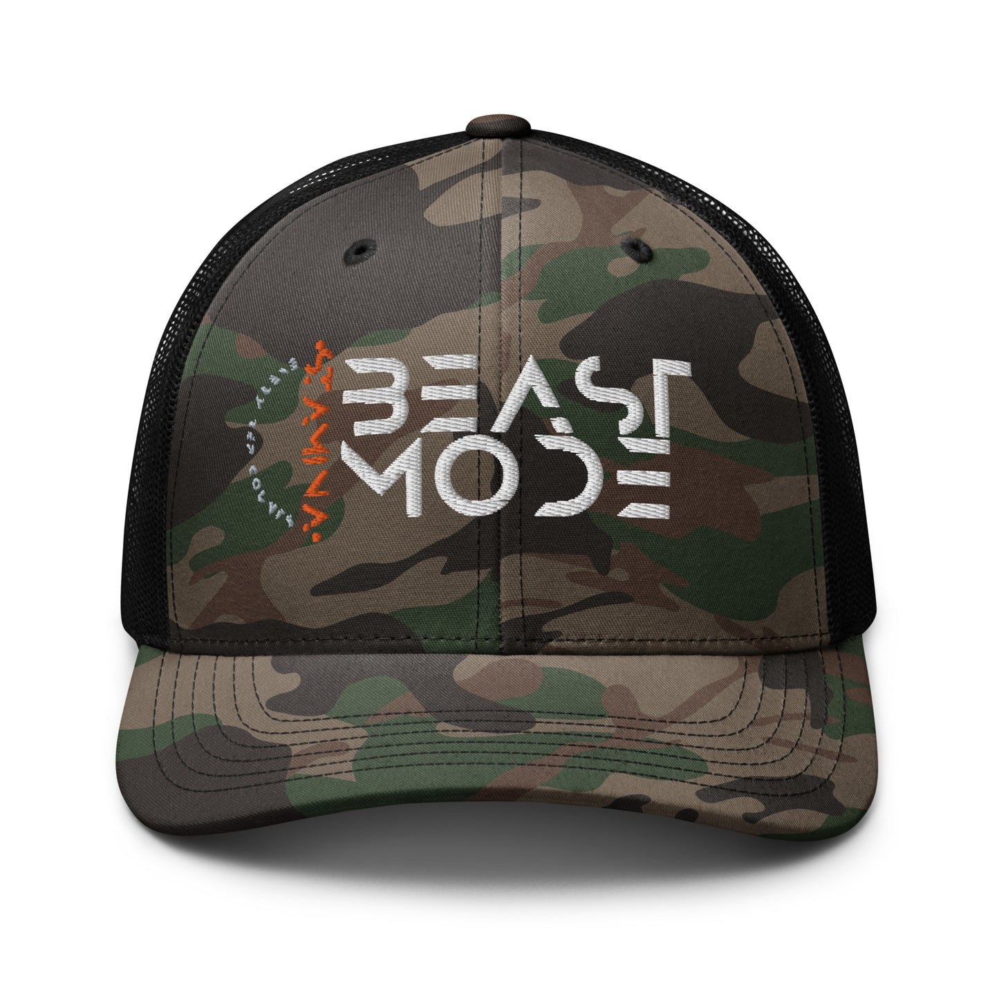 Beast Mode Camouflage trucker hat