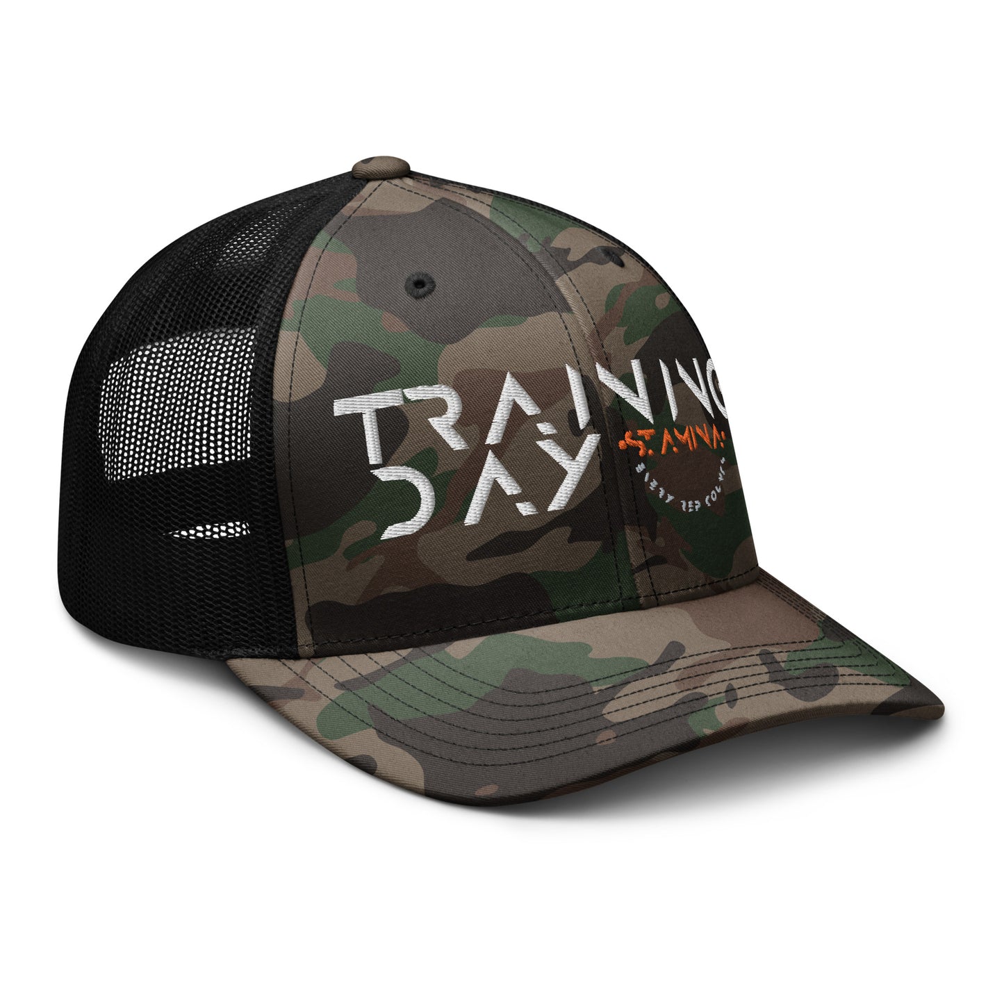 Training Day Camouflage trucker hat