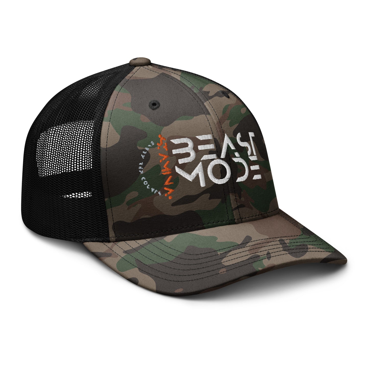 Beast Mode Camouflage trucker hat