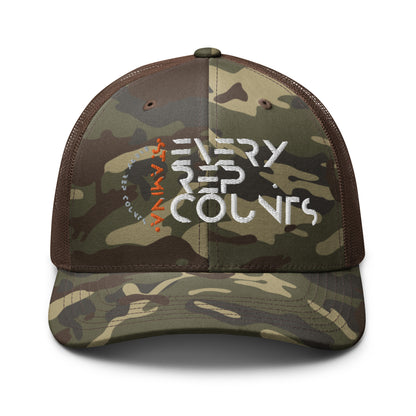 Every Rep Counts Camouflage trucker hat