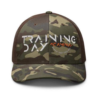 Training Day Camouflage trucker hat