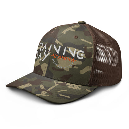 Training Day Camouflage trucker hat