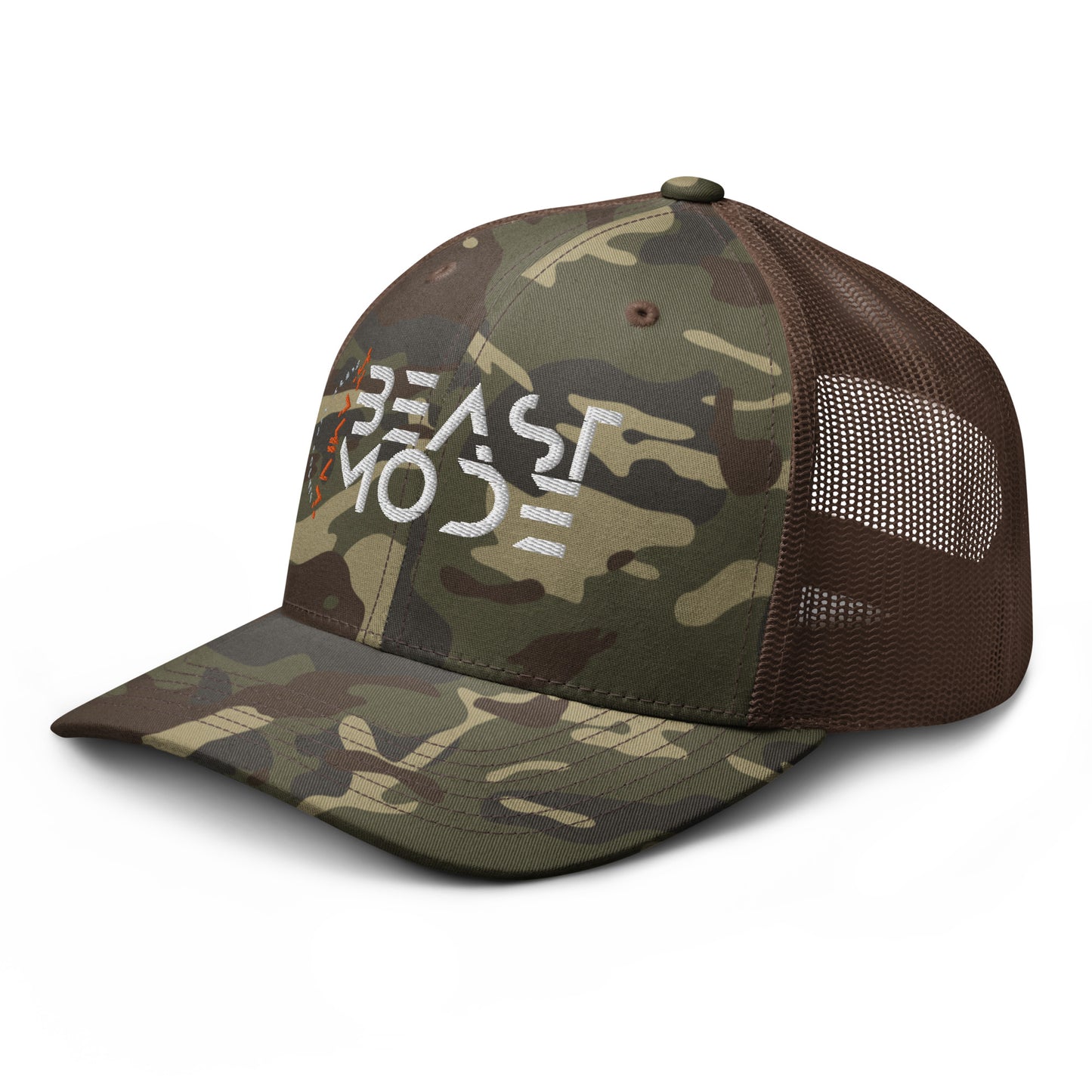 Beast Mode Camouflage trucker hat