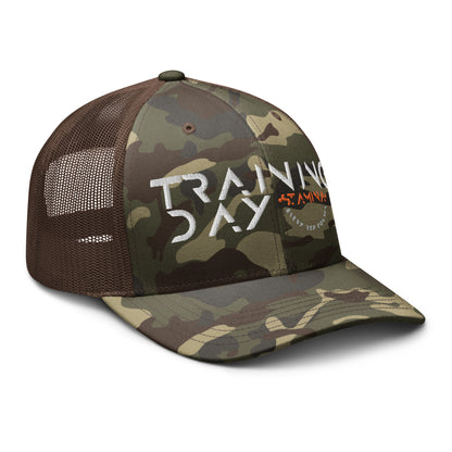 Training Day Camouflage trucker hat