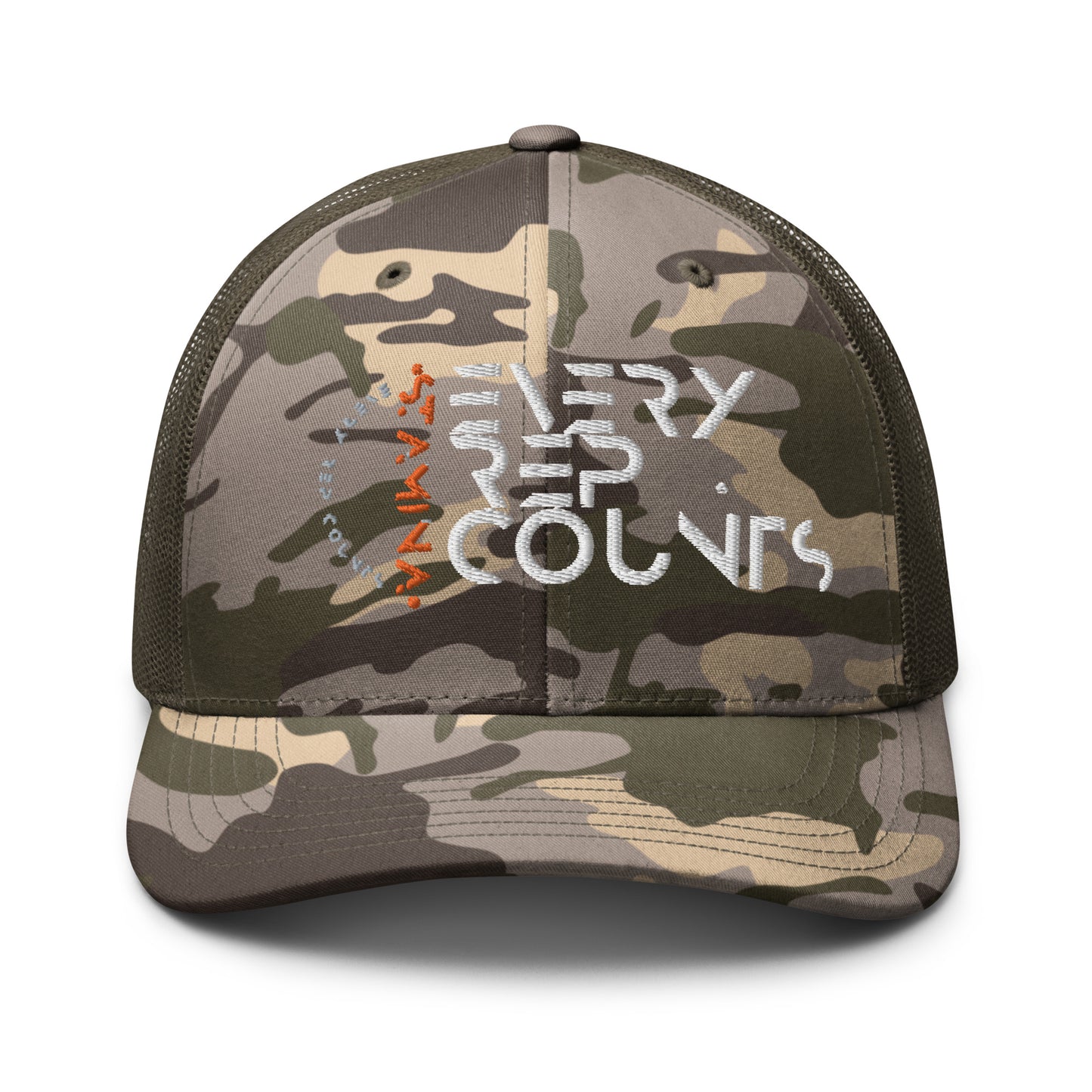 Every Rep Counts Camouflage trucker hat